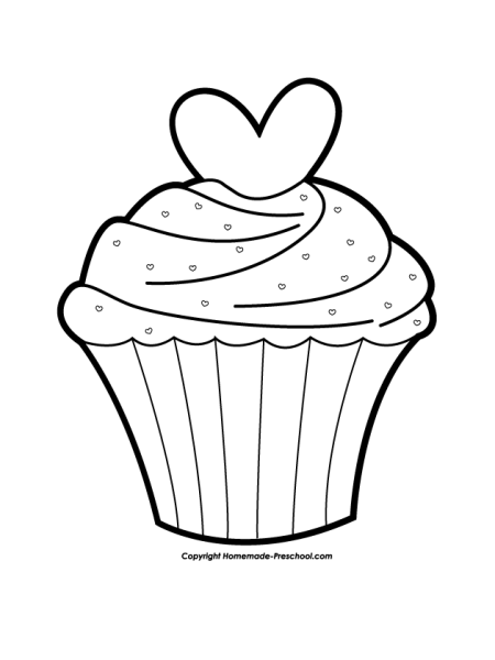 Раскраски для детей пироженки