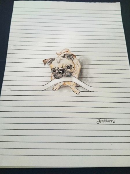 Рисунки в тетради