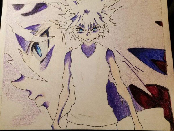 Киллуа акварелью