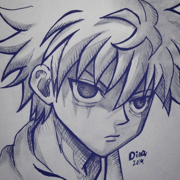 Killua drawing easy