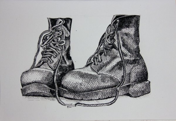 Ботинки карандашом