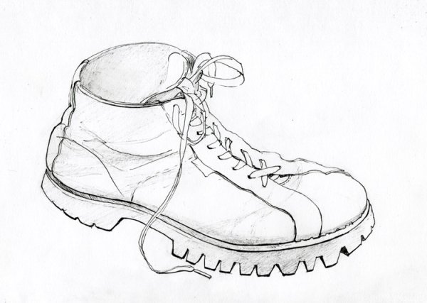 Ботинки карандашом