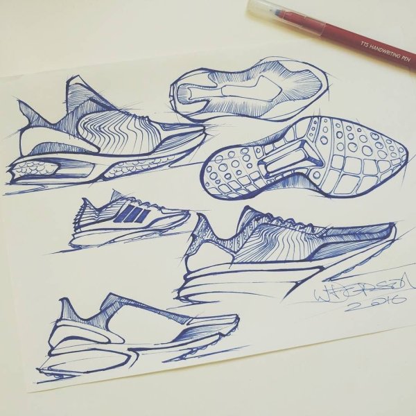 Скетч кроссовок