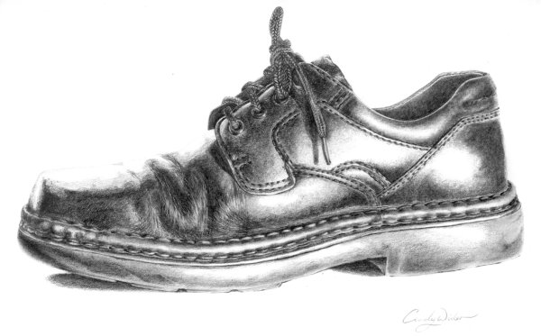 Меховая обувь карандашом