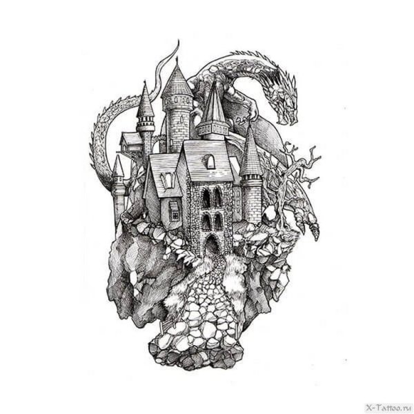 Замок эскиз