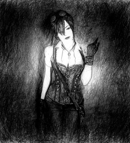 Готика карандашом