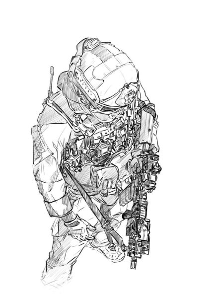 Раскраска Call of Duty