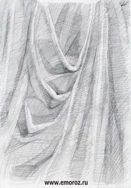 Штриховка драпировки