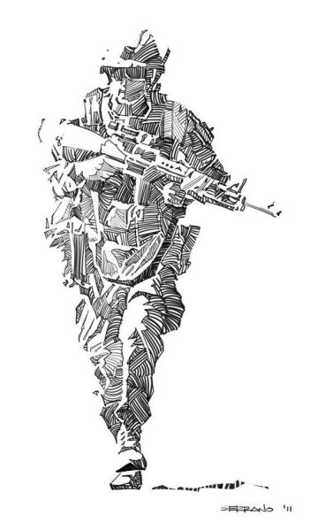 Спецназовец карандашом