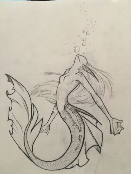 Русалка эскиз