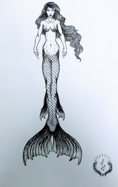 Референс русалки для рисования