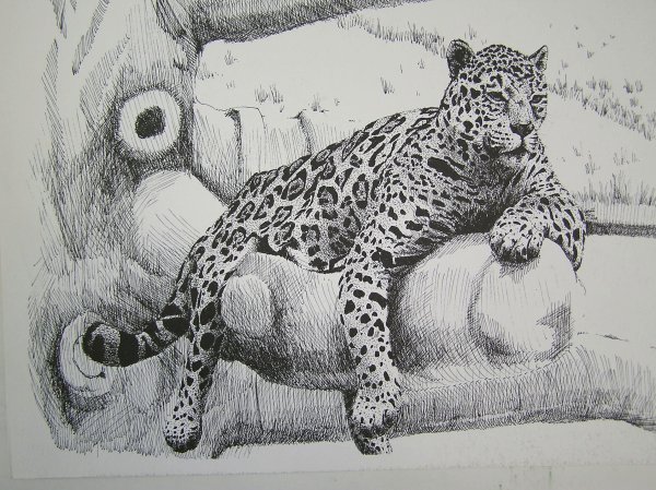 Леопард графический рисунок