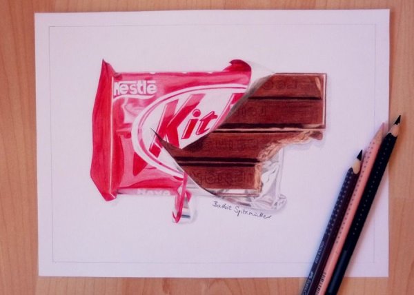 Надпись из шоколада для торта