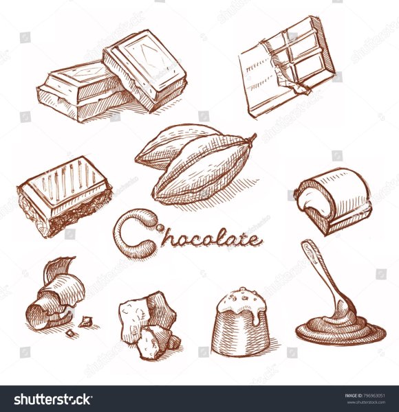 Узоры из шоколада