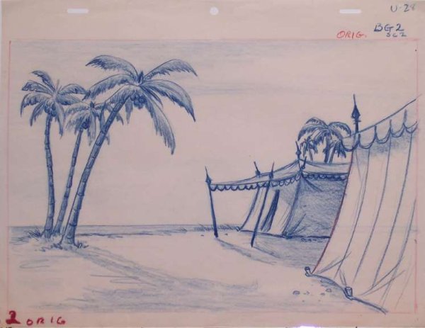 Иллюстрация к балладе три пальмы