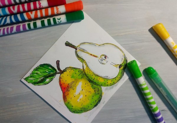 Рисование фломастерами для начинающих