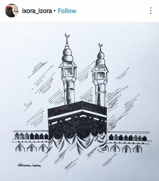 Исламские рисунки карандашом