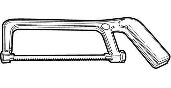 Ножовка по металлу схематично
