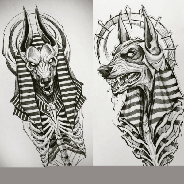 Анубис Наброски