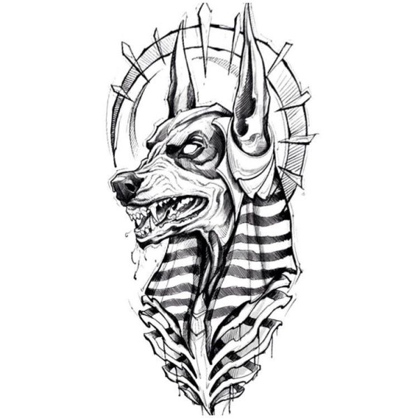 Анубис тату эскизы