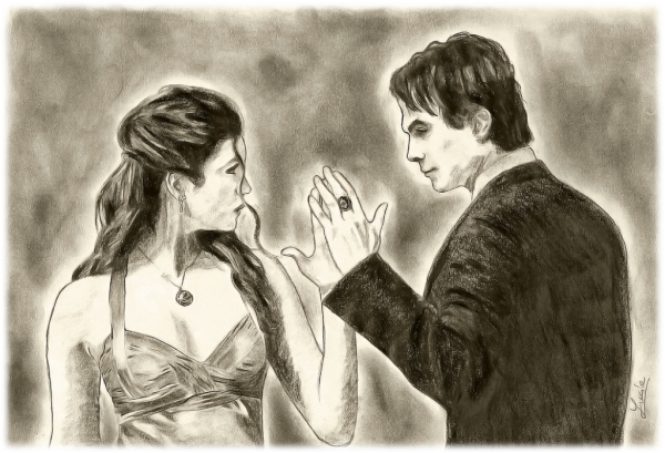 Вампир рисунок карандашом