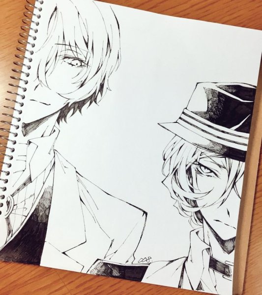 Осаму Дадзай Наброски