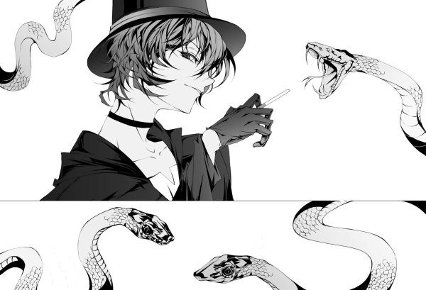 Чуя Накахара порча Манга