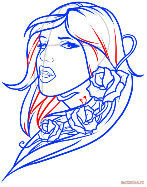 Летучая мышь эскиз