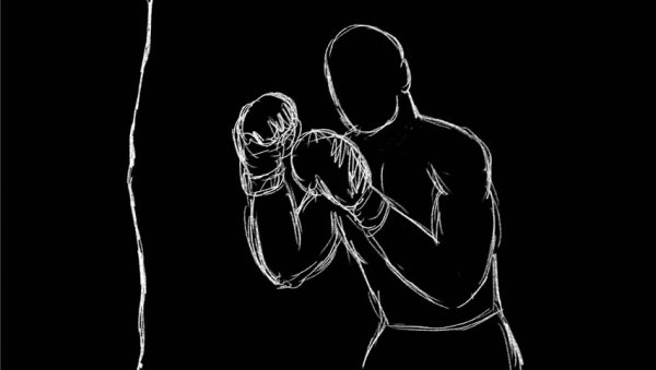 Силуэт боксёрского кулака