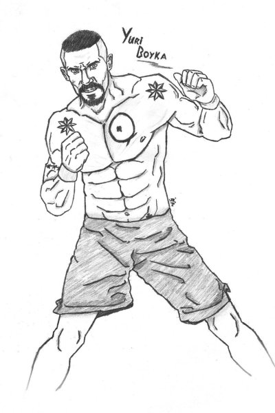 Силуэт боксера