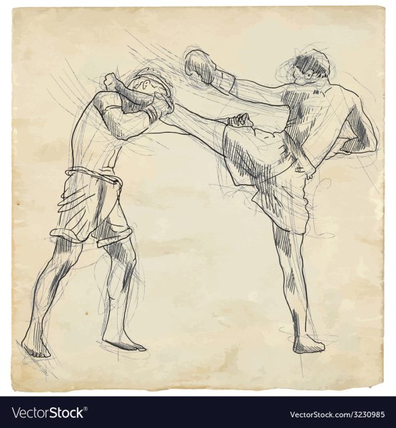 Боксерские перчатки эскиз