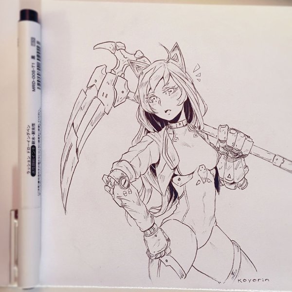 Аниме Наброски в скетчбуке