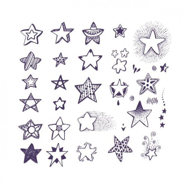 Звезды нарисовать красивые