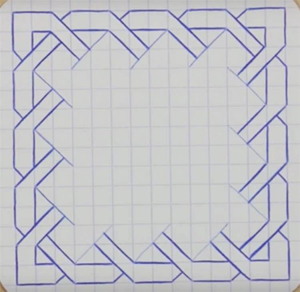 Узоры по клеточкам в тетради