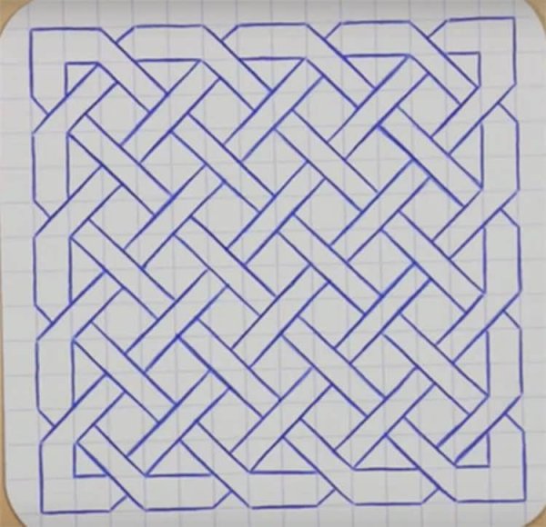Узоры по клеточкам в тетради