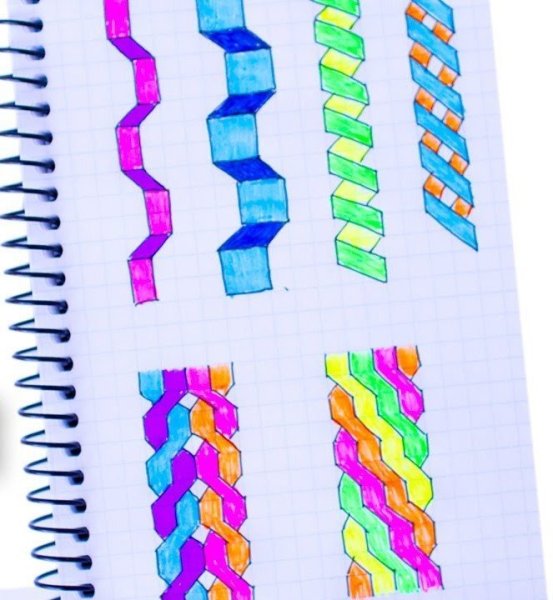 Орнамент на полях тетради