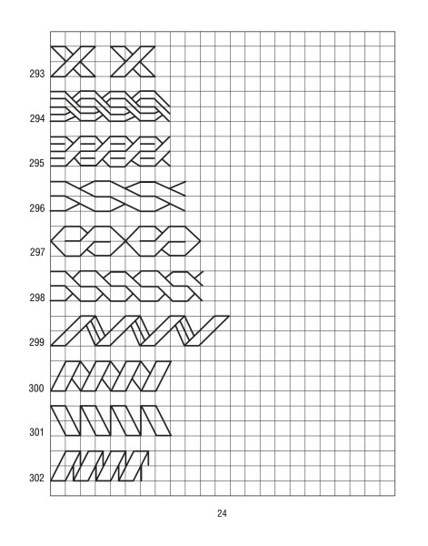 Косички по клеточкам в тетради