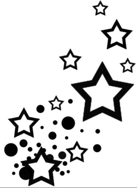 Звездочки чб