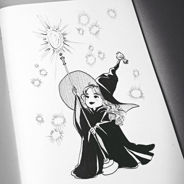 Ведьма карандашом Эстетика