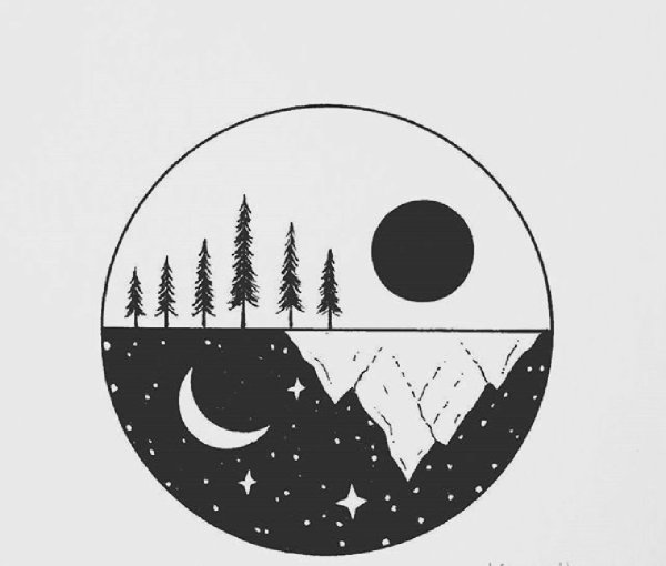 Рисунки в круге легкие