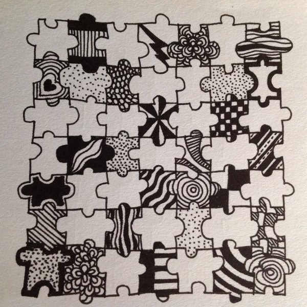 Пазл Зентангл