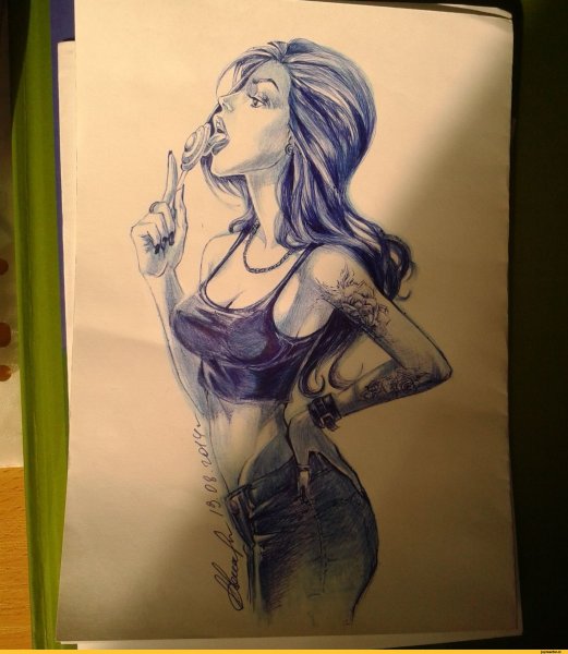 Рисунки ручкой