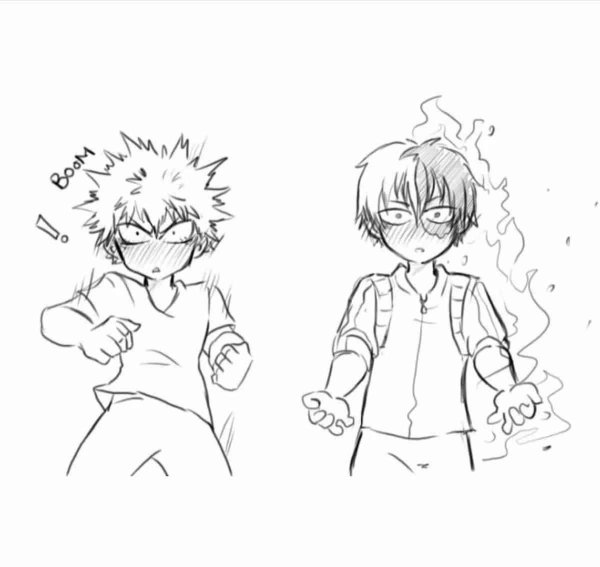 Срисовать аниме моя геройская Академия