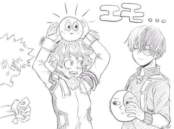 Моя геройская Академия скетчи Хорикоши