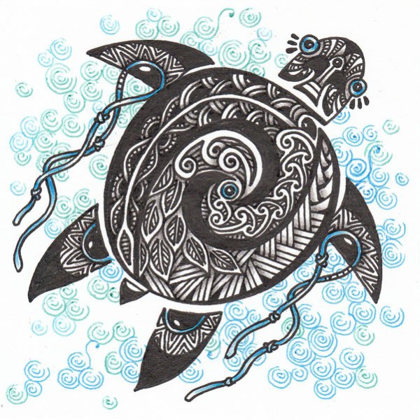 Стилизованные морские обитатели