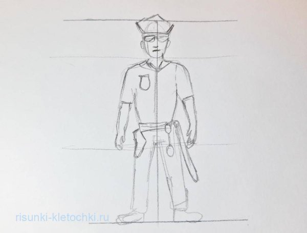 Полицейский для раскрашивания