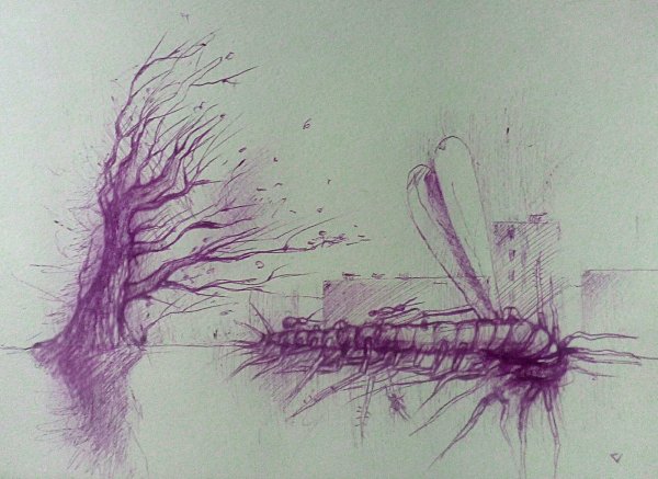 Раздражительность рисунок ручкой