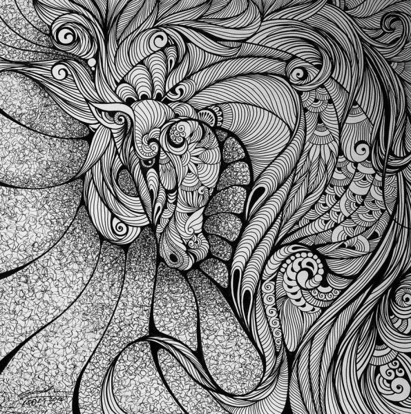 Ангел дудлинг