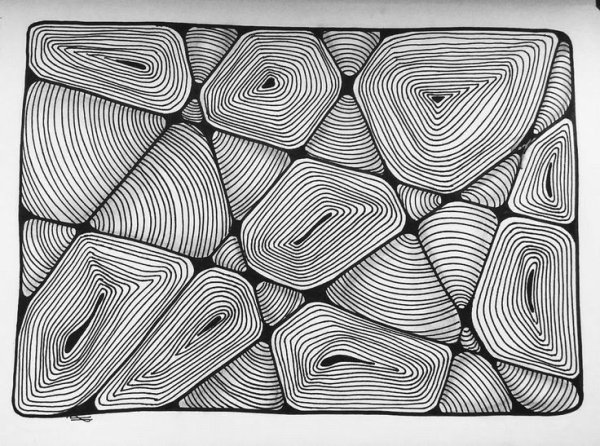 Линейный Зентангл