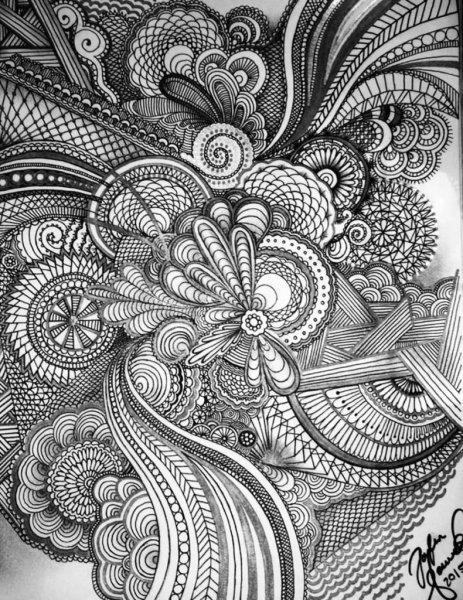 Зентангл линии